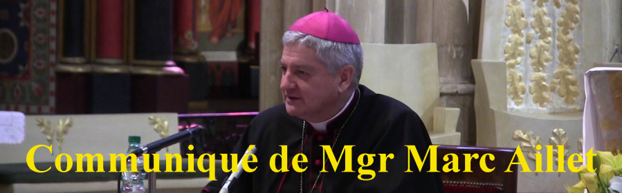 Communiqué de Mgr Marc Aillet, évêque de Bayonne, Lescar et Oloron
